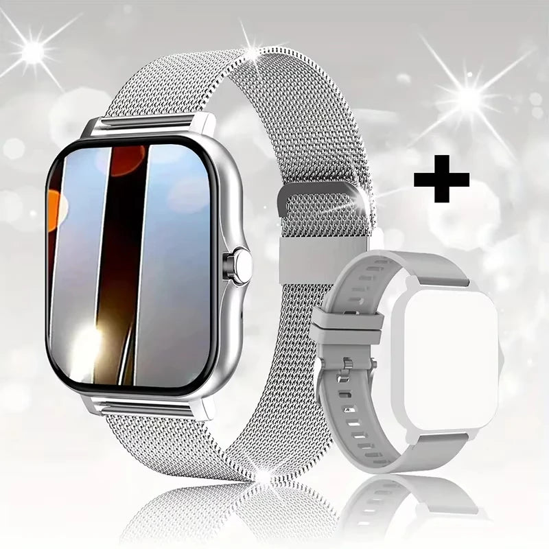 LAXASFIT 2025, neue Smartwatch für Männer und Frauen, Geschenk, voller Touchscreen, Sport-Fitness-Uhr, Bluetooth-Anruf, digitale Smartwatch