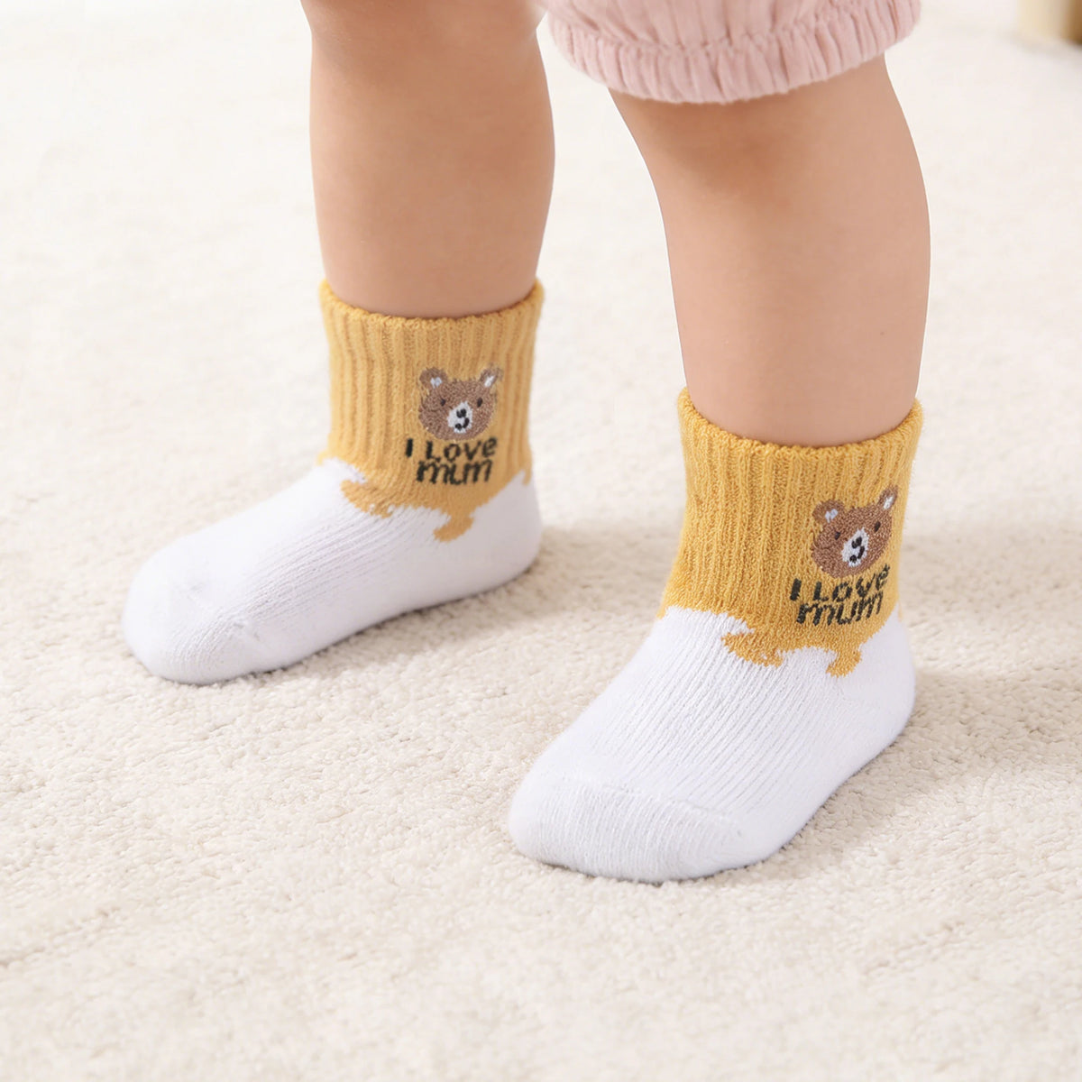 5 Paar Babysocken, niedrig geschnittene Stretch-Söckchen, Säuglingssocken für Neugeborene, Kleinkinder, Jungen und Mädchen, Babysocken