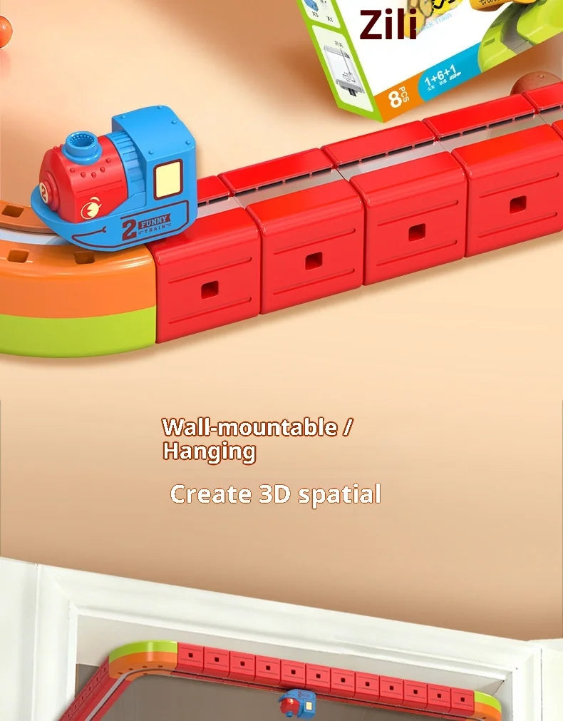 Magnetische Kugel Zug Set Für Kinder Mit Elektrische Lokomotive Diy Track Bausteine Stem Pädagogisches Bau Spielzeug Geburtstag