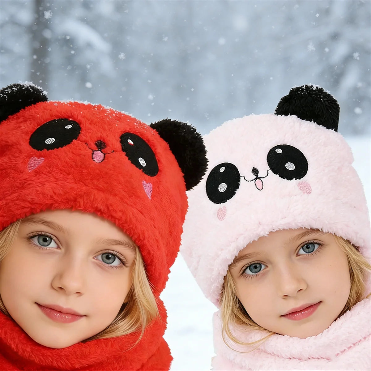 Coole gute Qualität warme weiche Kinder Mützen Mütze Herbst Winter Kleinkind Kinder süße Panda Mütze Hut für Jungen Mädchen