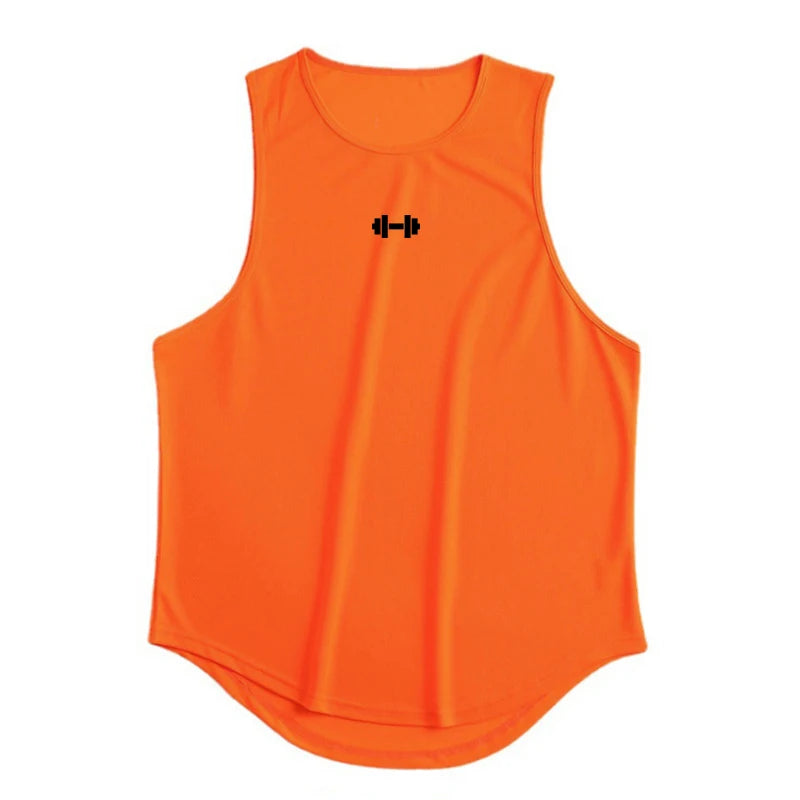 Sommer männer Gym Tank Top Fitness Training Kleidung Schnell trocknend Lose Bodybuilding Ärmelloses Shirt Männer Mode Basketball Weste