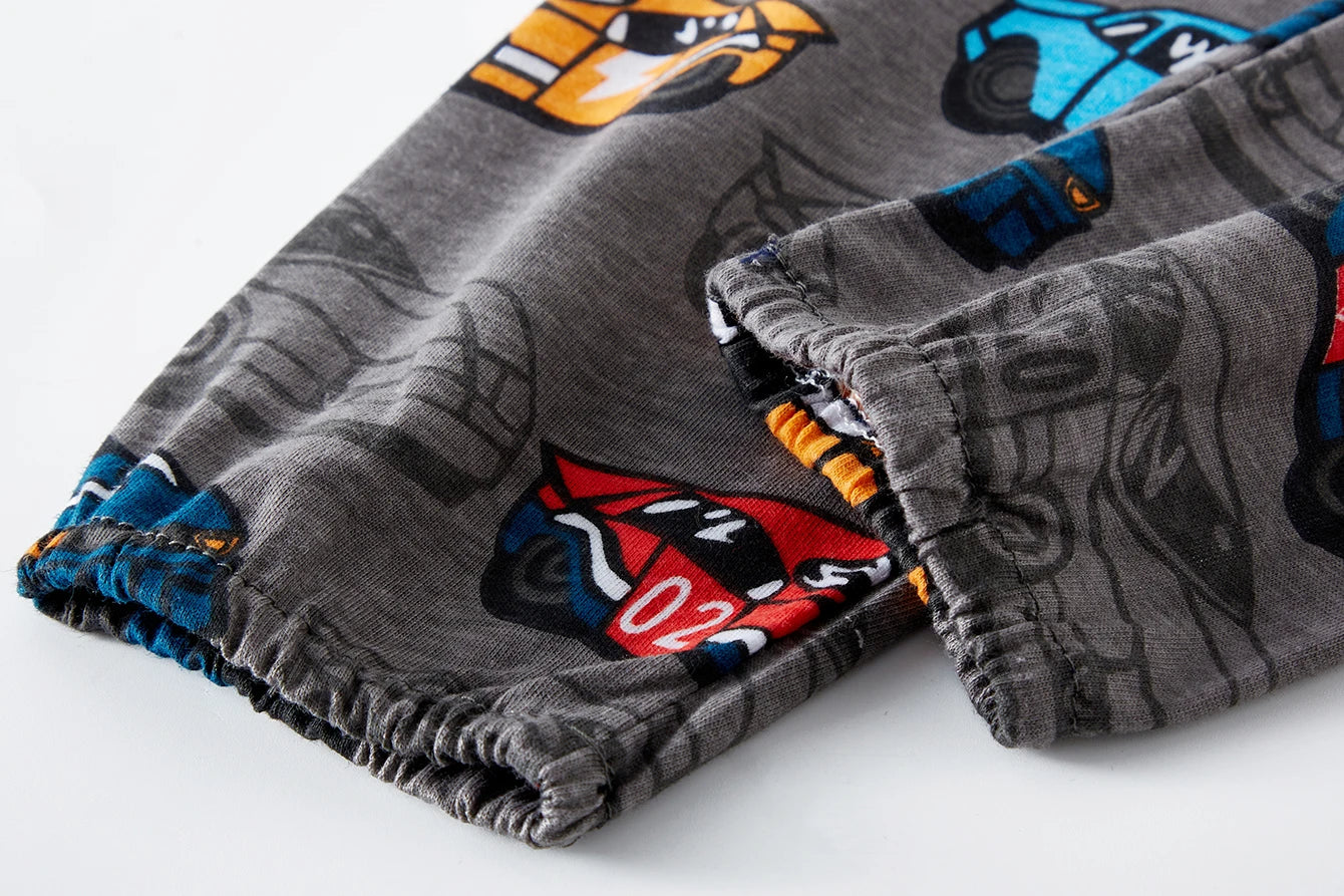 Kids Car Print Pajama Set
