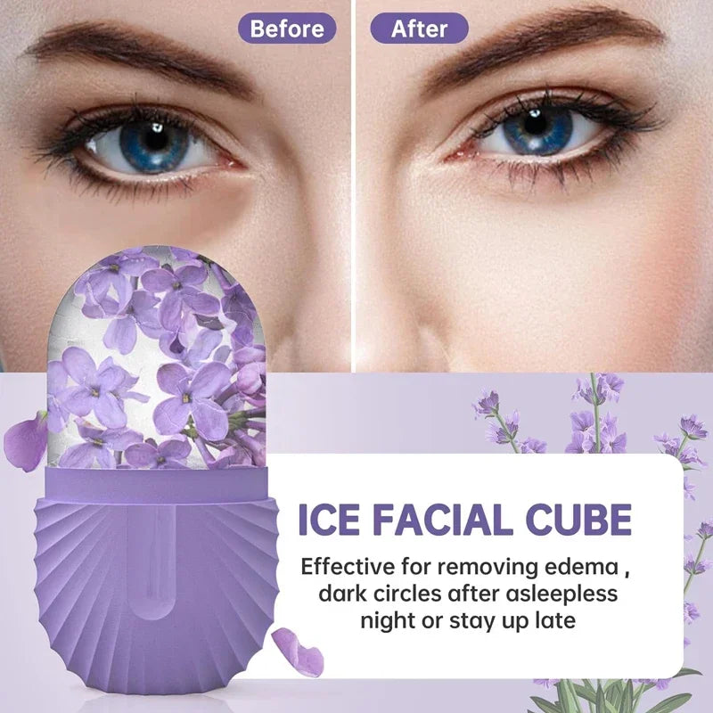 Eis Gesicht Roller Eiswürfel Schönheit Massage Silikon Eis Form Für Augen Schwellungen Eis Gesichts Roller Schrumpfen Poren