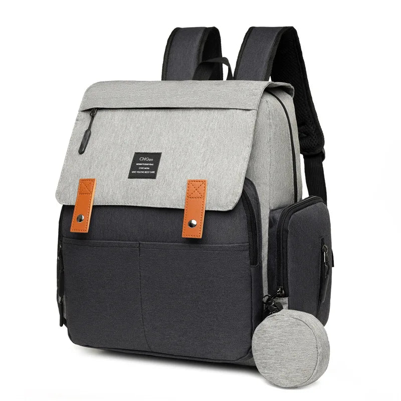 Multifunktionale Mumientasche, große Kapazität, neue Mutter- und Babytasche, tragbarer Anhänger-Rucksack für Mutter zum Ausgehen für Frauen