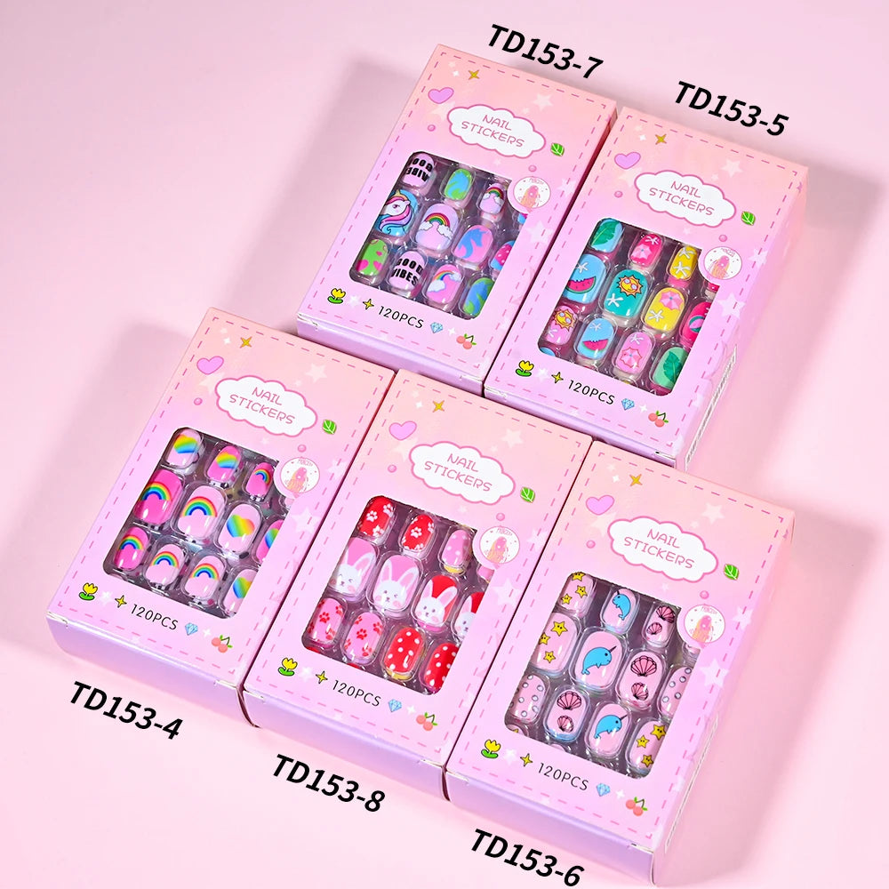 Kids Cartoon Press-On Nails
