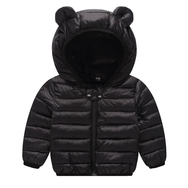 Jungen Mädchen Dicke Jacken Winter Kinder Gepolsterte Fleece Warme Mäntel Kinder Mit Kapuze Baumwolle Oberbekleidung Kinder Kleidung Kaschmir Schneeanzug