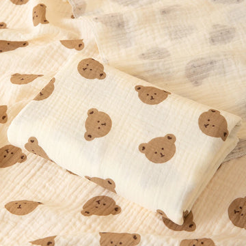 1 Stück doppellagige Wickeldecke für Babys, weich und atmungsaktiv, mit niedlichen Mustern, multifunktionale Wickeldecke für Neugeborene, Babydecke, Baby-Wickelunterlage, geeignet für alle Jahreszeiten