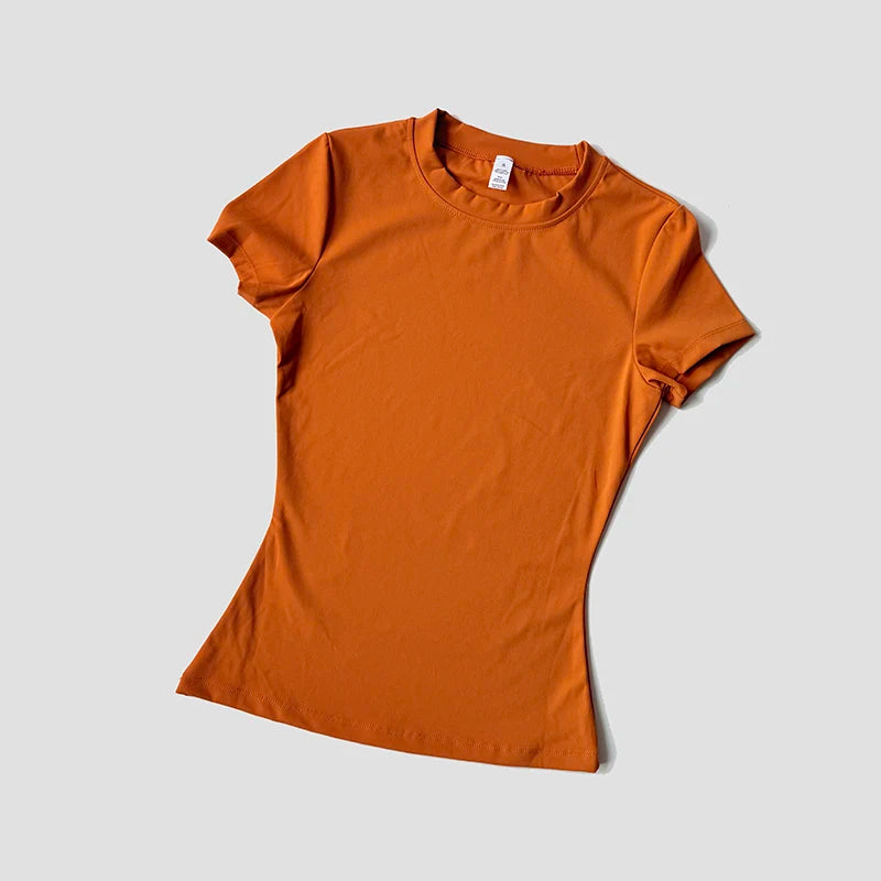 Frauen Yoga Top Nahtlose Sport T Shirts Fitness Kleidung Kurzarm Yoga Shirt Gym Top Laufen Active Wear