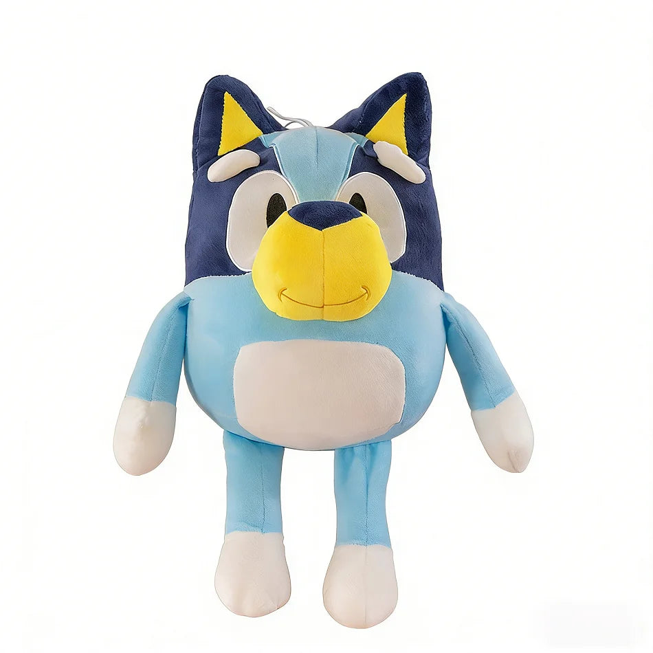 Peluche Blueyed Dog Bingo Dauhgter 35 cm Familien-Plüschtier, Cartoon-Hund, weiche Stofftiere, Puppen, Junge/Mädchen, Geburtstag, Weihnachtsgeschenke