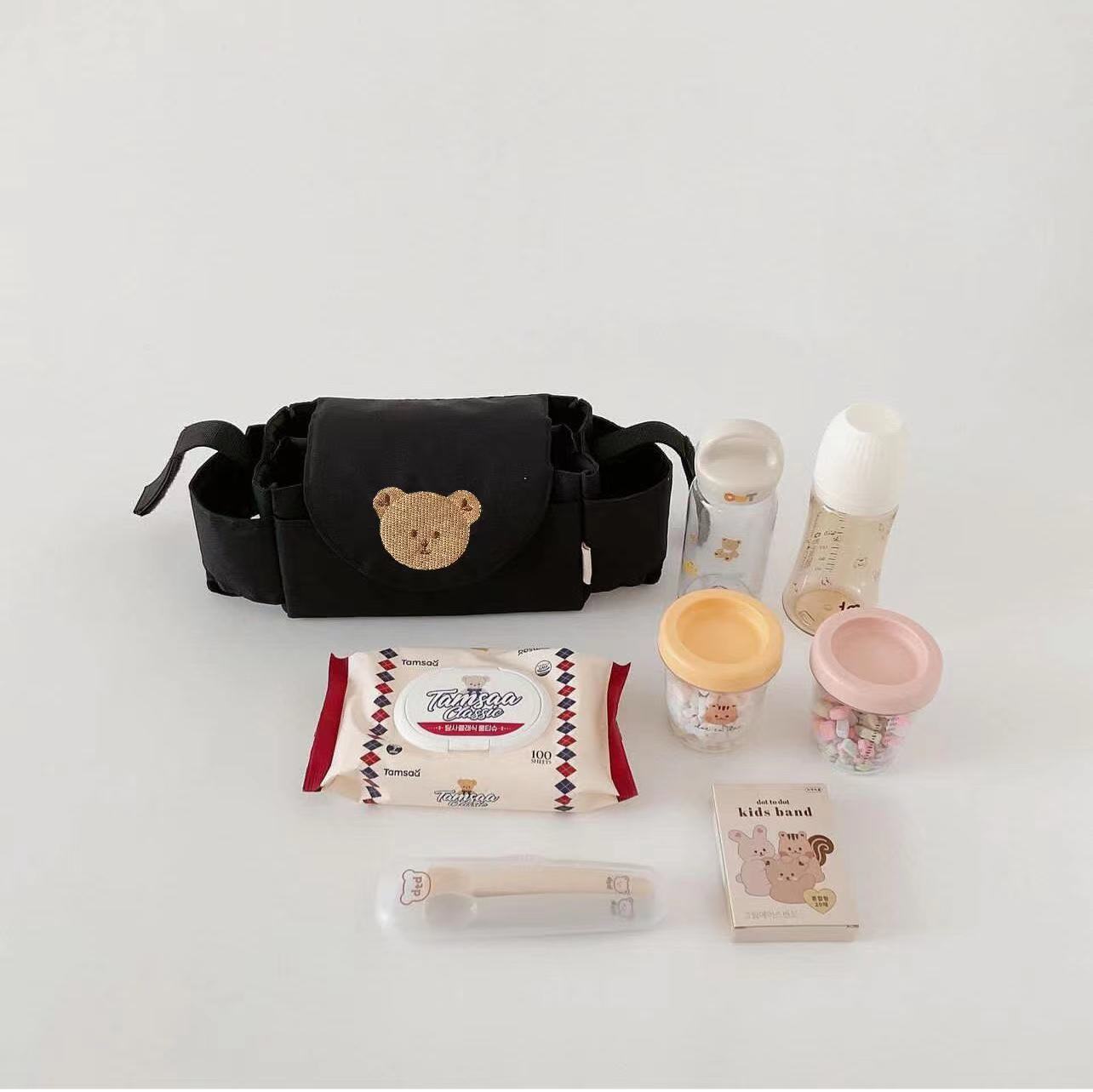 Baby Kinderwagen Tasche Kinderwagen Organizer Baby Zubehör Tasse Halter Neugeborenen Trolley Tragbare Reise Auto Taschen für Wagen Universal