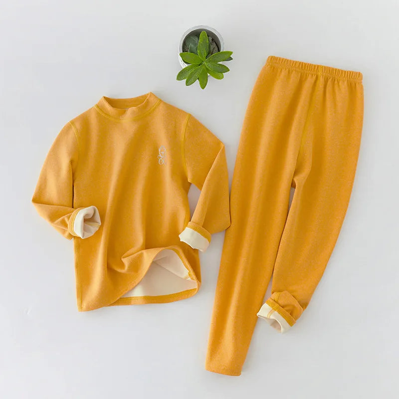 3-14 Jahre Kinder Kleidung Sets Herbst Winter Thermo-unterwäsche Anzug Mädchen Jungen Pyjama Sets Teenager Kleidung Keine Spur warme Nachtwäsche