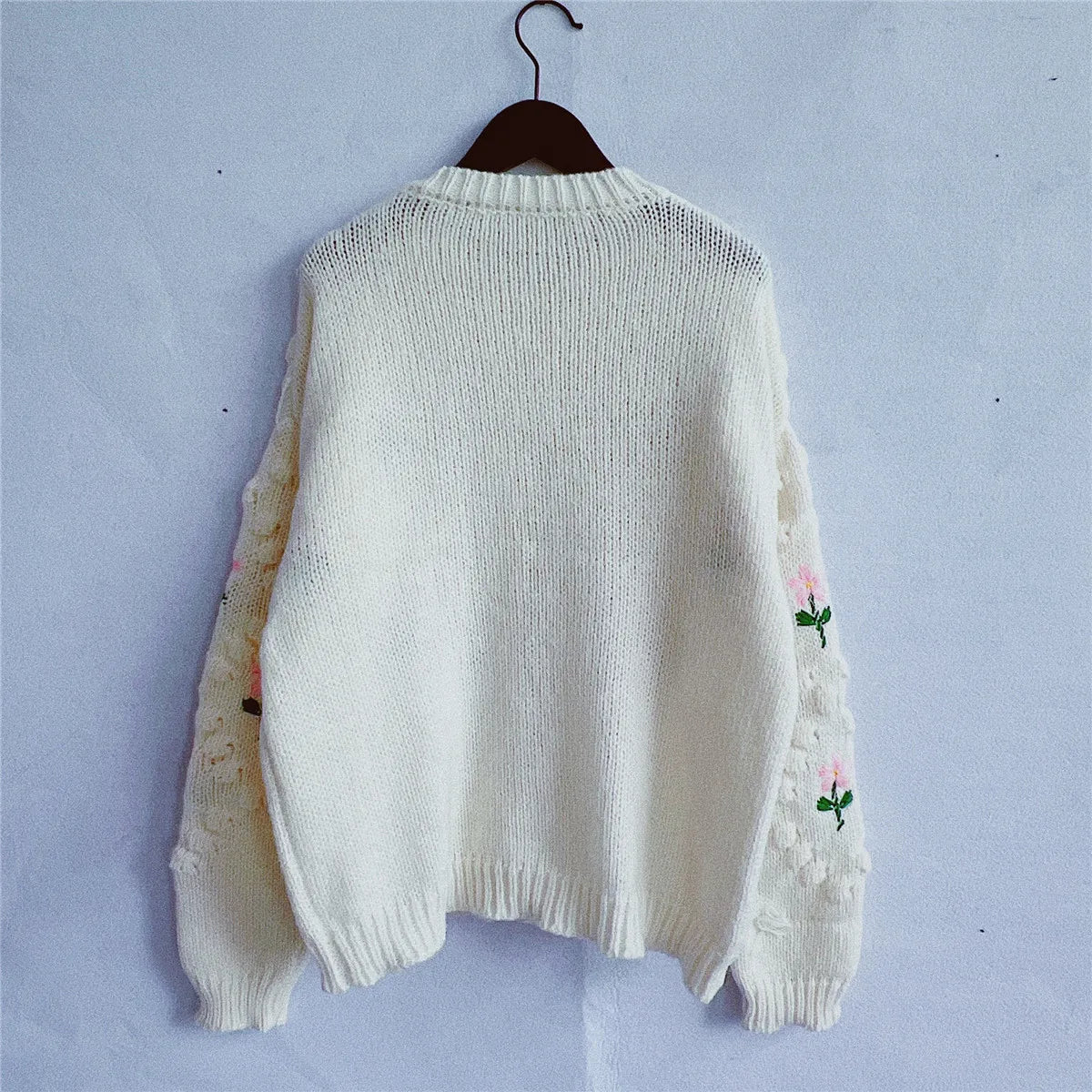 Frauen Herbst Damen Kleidung Oberbekleidung Lose einreiher Strickjacke Pullover Mit Stilvollen Verzierten Knöpfen Ropa Mujer