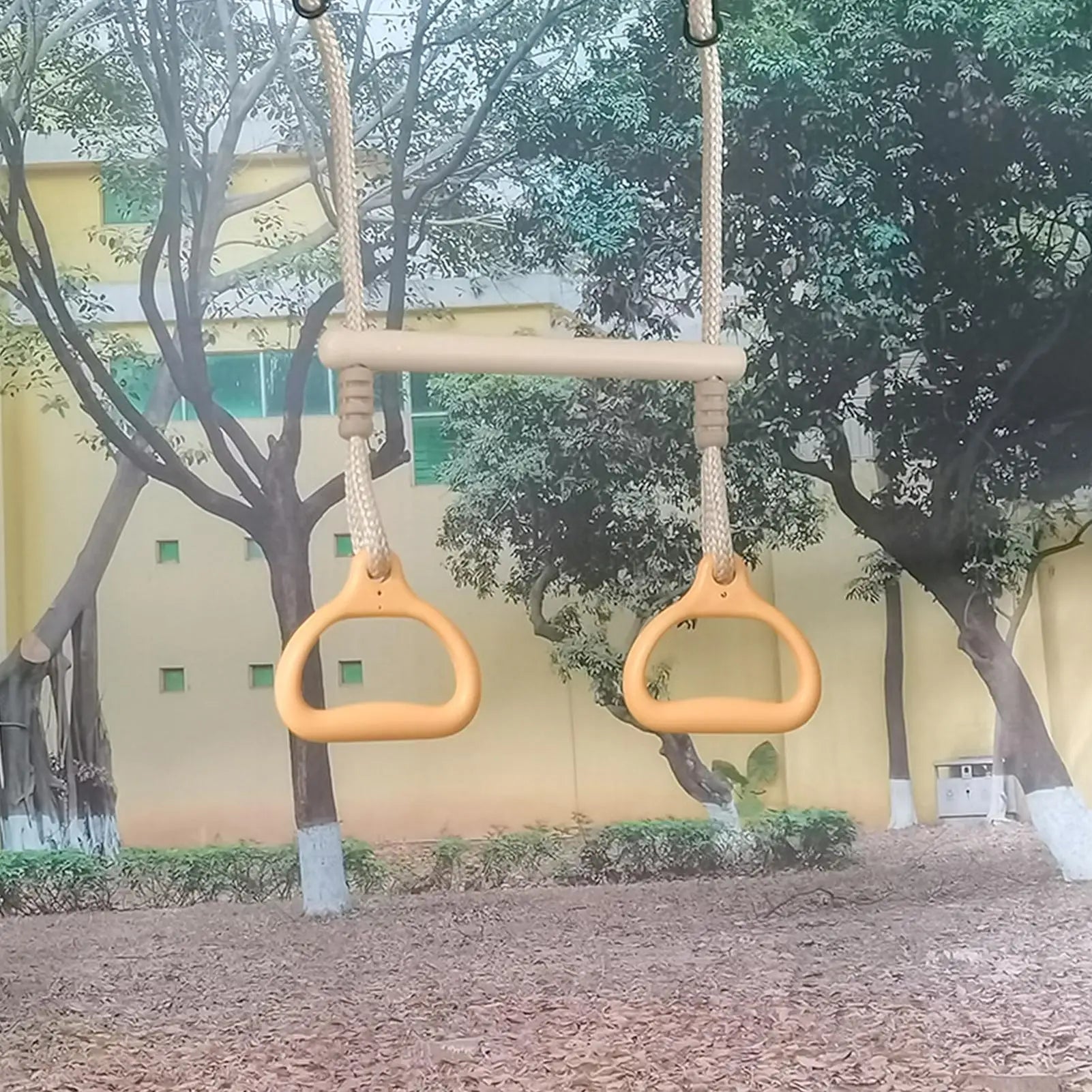 Schaukelstange, Fitnessgeräte, Ringe, Bar, lustig, ergonomisch, stabil, Kinderspiel für Erwachsene, Kinder, Hinterhof, Spielplatz, drinnen und draußen
