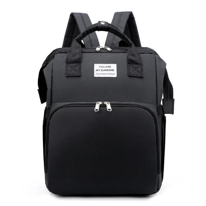 Modische Faltbare Babywiege Mutter-Kind-Tasche Große Kapazität Handtasche Flaschen- und Windelrucksack Mutter- und Mama-Tasche