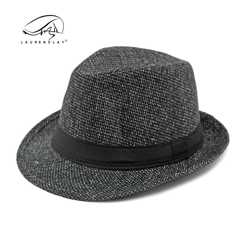 Retro Herren Fedora Hut Herbst und Winter große Krempe Sonnenhut britische Mode Zylinder mittleren Alters und ältere Menschen Hüte Opa