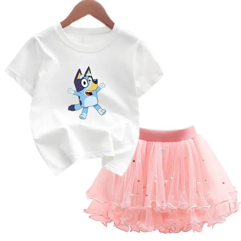 Bluey & Bingo Girls Dress Set