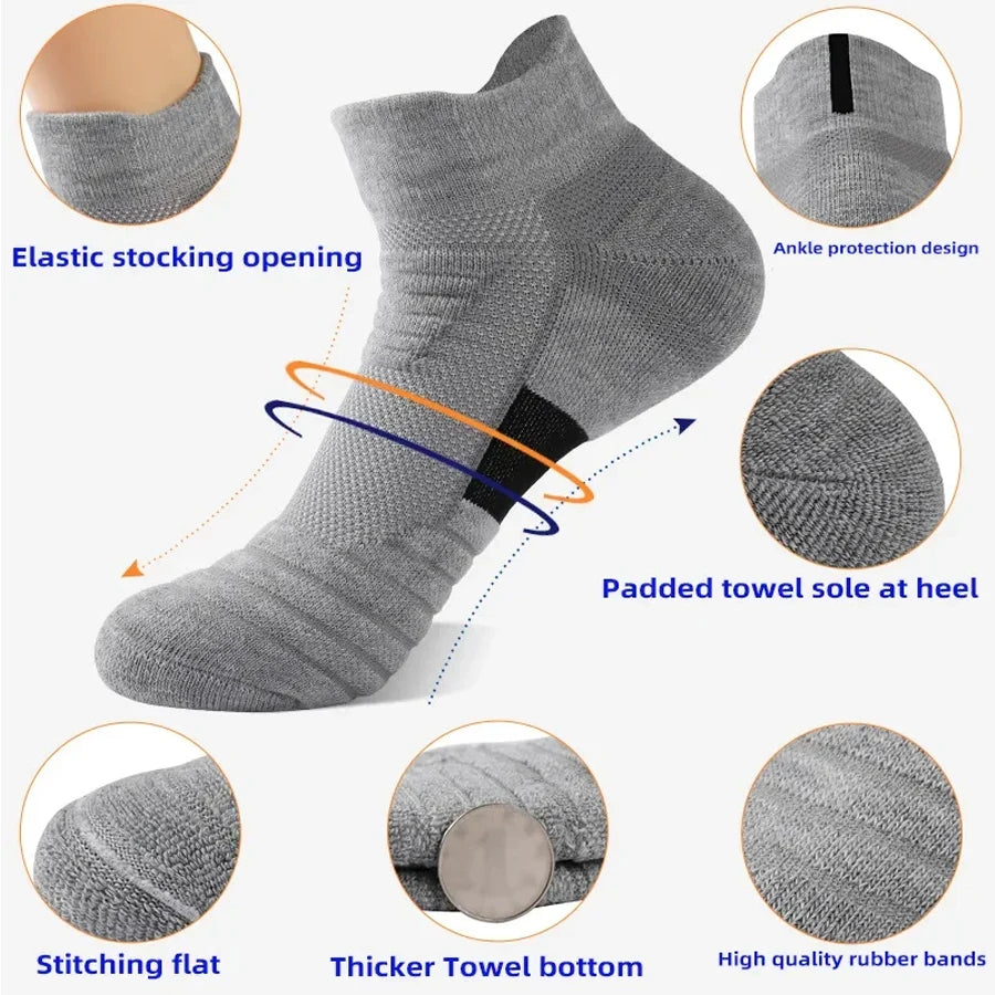 1/3 Pairs Anti-slip Fußball Socken Männer Baumwolle Socke Kurze Lange Röhre Fußball Basketball Sport Socken Atmungsaktive Deodorous socke 39-45