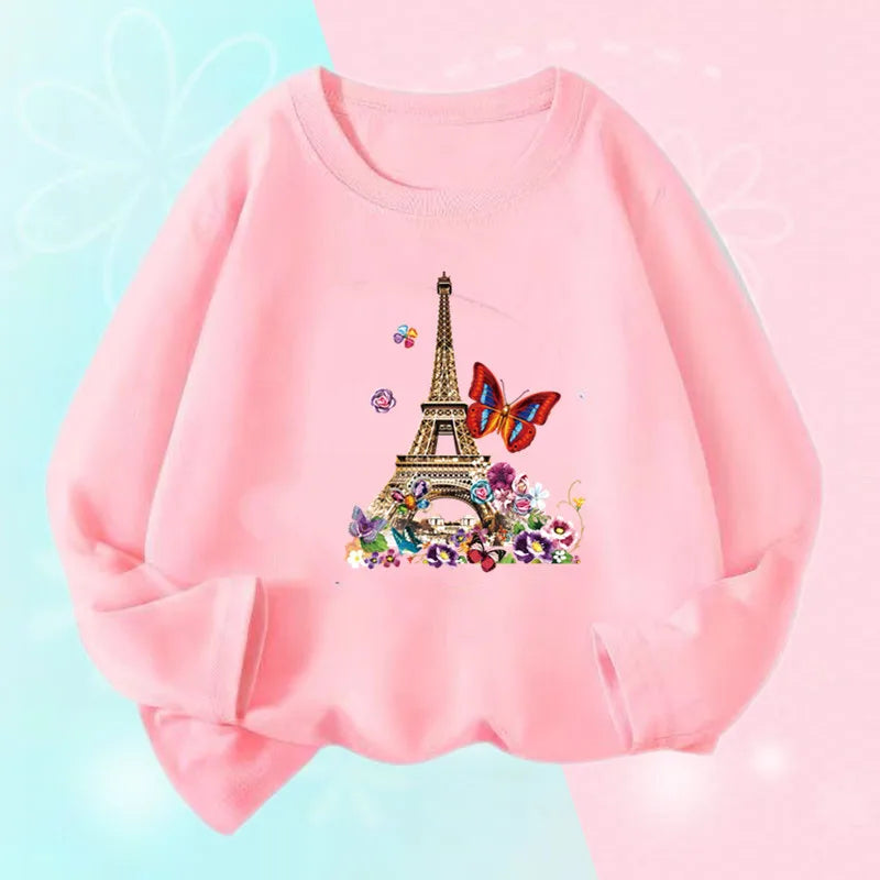 Girls Long Sleeve Graphic Tee