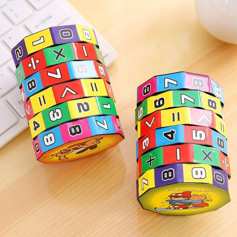 Montessori Magischer Zylinder Mathematik Zahlen Würfel Arithmetik Spielzeug Kinder Mathematik Zählen Spiel Puzzle für Kinder Bildung Lernen