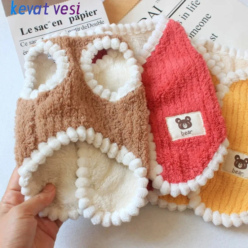 Warmer Wintermantel für Hunde, weiches Fleece, Haustierkleidung für kleine Hunde, Katzen, niedliche Welpenjacke, französische Bulldogge, Chihuahua, Yorkies-Kostüm
