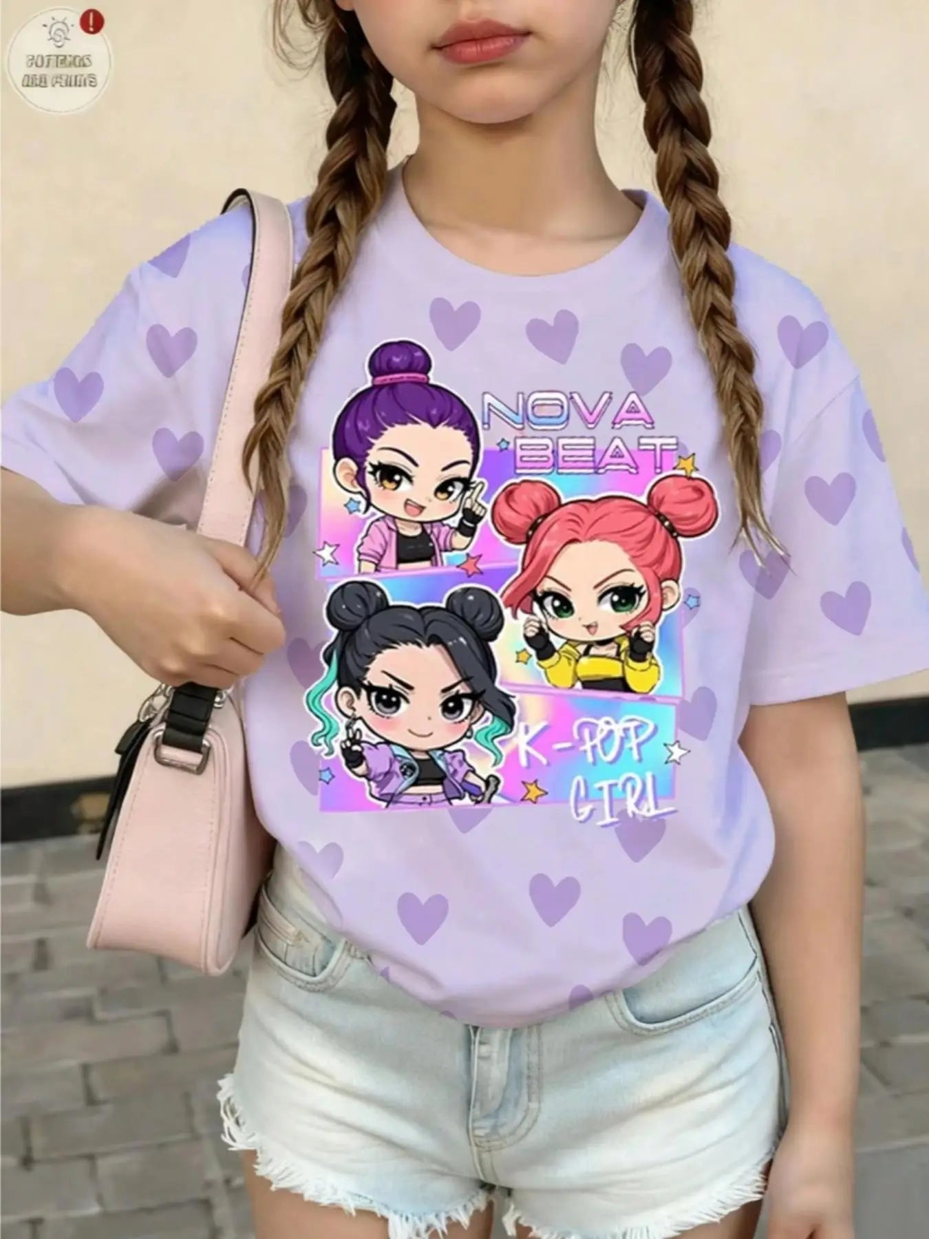 Girls K-Pop Graphic Tee