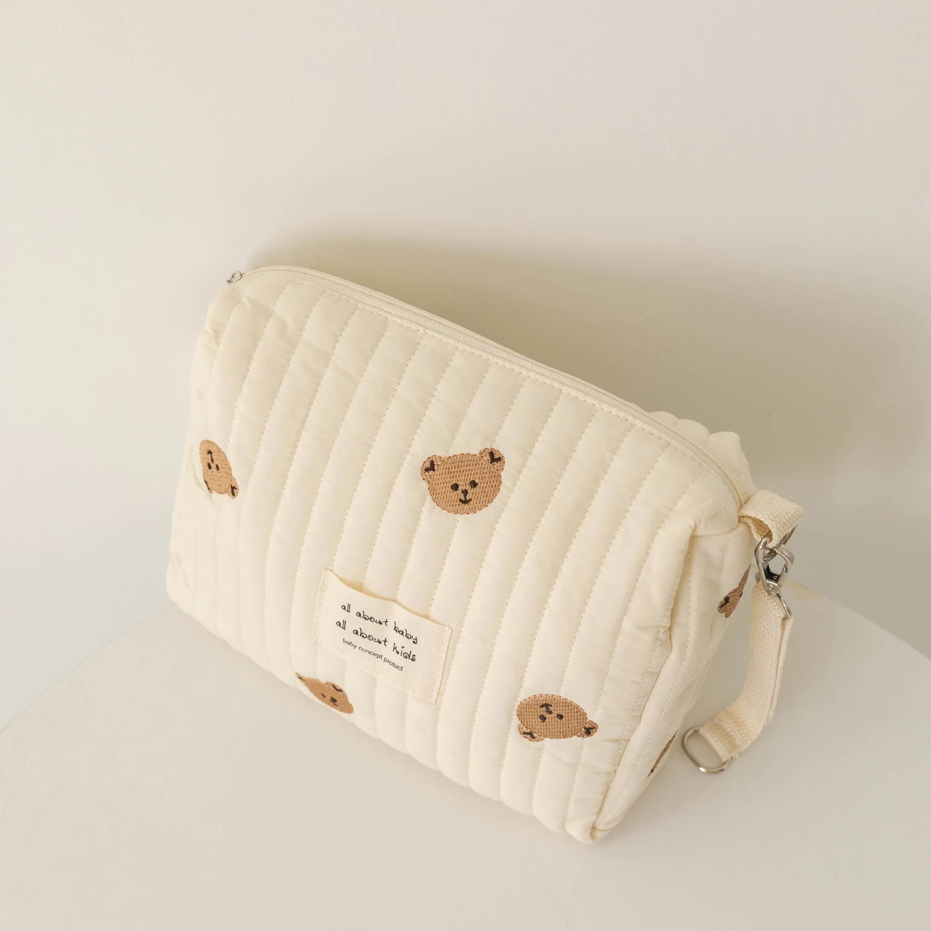Modische Wickeltasche mit Aufdruck und Stickerei, Multifunktionale Baby-Wickeltasche, Großräumiger Kinderwagen-Organizer, Reise-Mami-Tasche