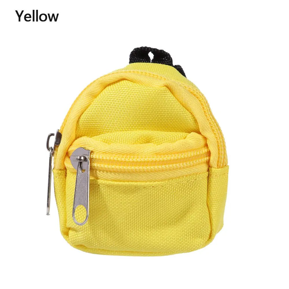 Puppen rucksäcke Puppe Minit aschen Mini Reiß verschluss Rucksack Puppen rucksack niedliche Schult aschen Puppen zubehör Spielzeug zubehör für Puppenspiel