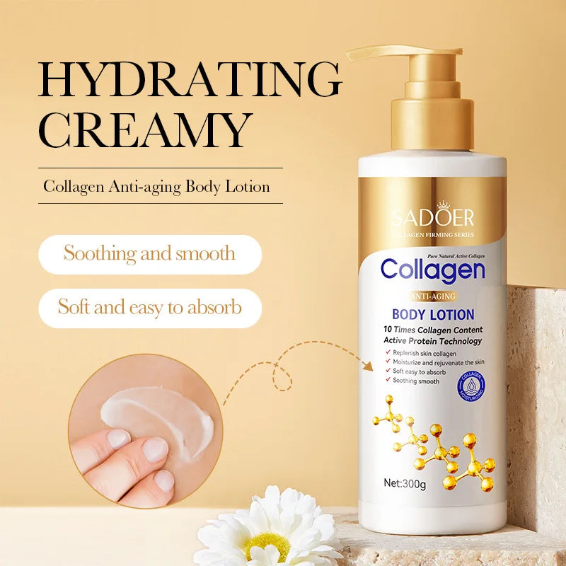 Kollagenmilch Bleaching Face Body Cream Whitening Skin Moisturizing Lotion Lightening Care