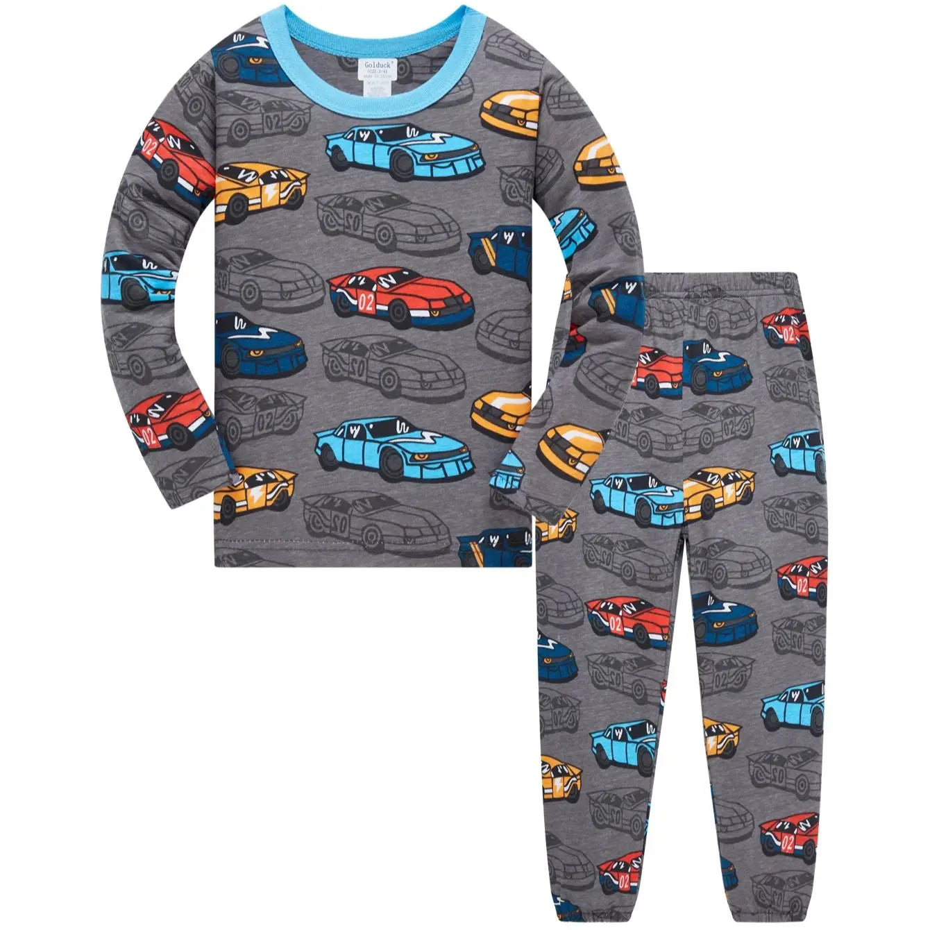Kids Car Print Pajama Set