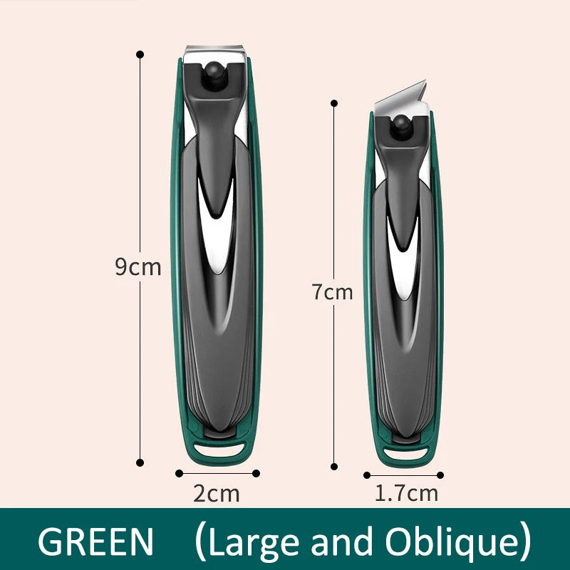 Colorful Nail Clippers, Splash-Proof, Nail Cutter, Detachable Design, Fingernail Clippers, Stainless Steel, Manicure Nail Tool