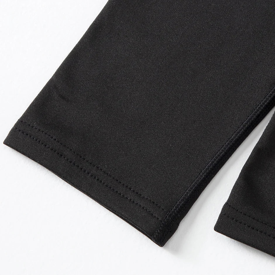 2/4-teiliges Herren-Unterwäscheset für Herbst/Winter, Schwarz, Langarm, für Jugendliche, Fitness, Laufen, Sportshirt, Lässige Stretchhose