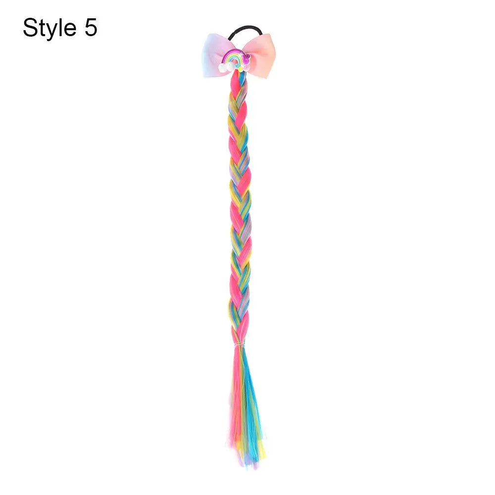 Rainbow Hair Bow Ties