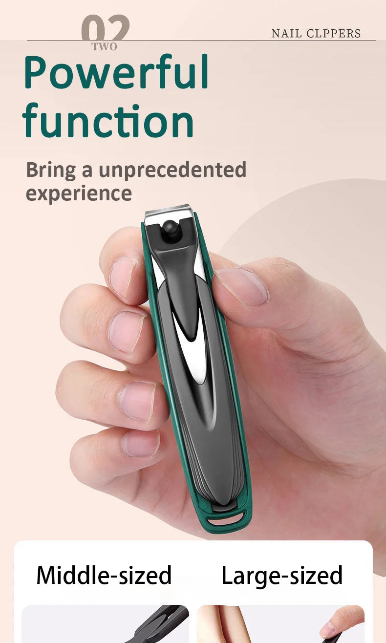 Colorful Nail Clippers, Splash-Proof, Nail Cutter, Detachable Design, Fingernail Clippers, Stainless Steel, Manicure Nail Tool