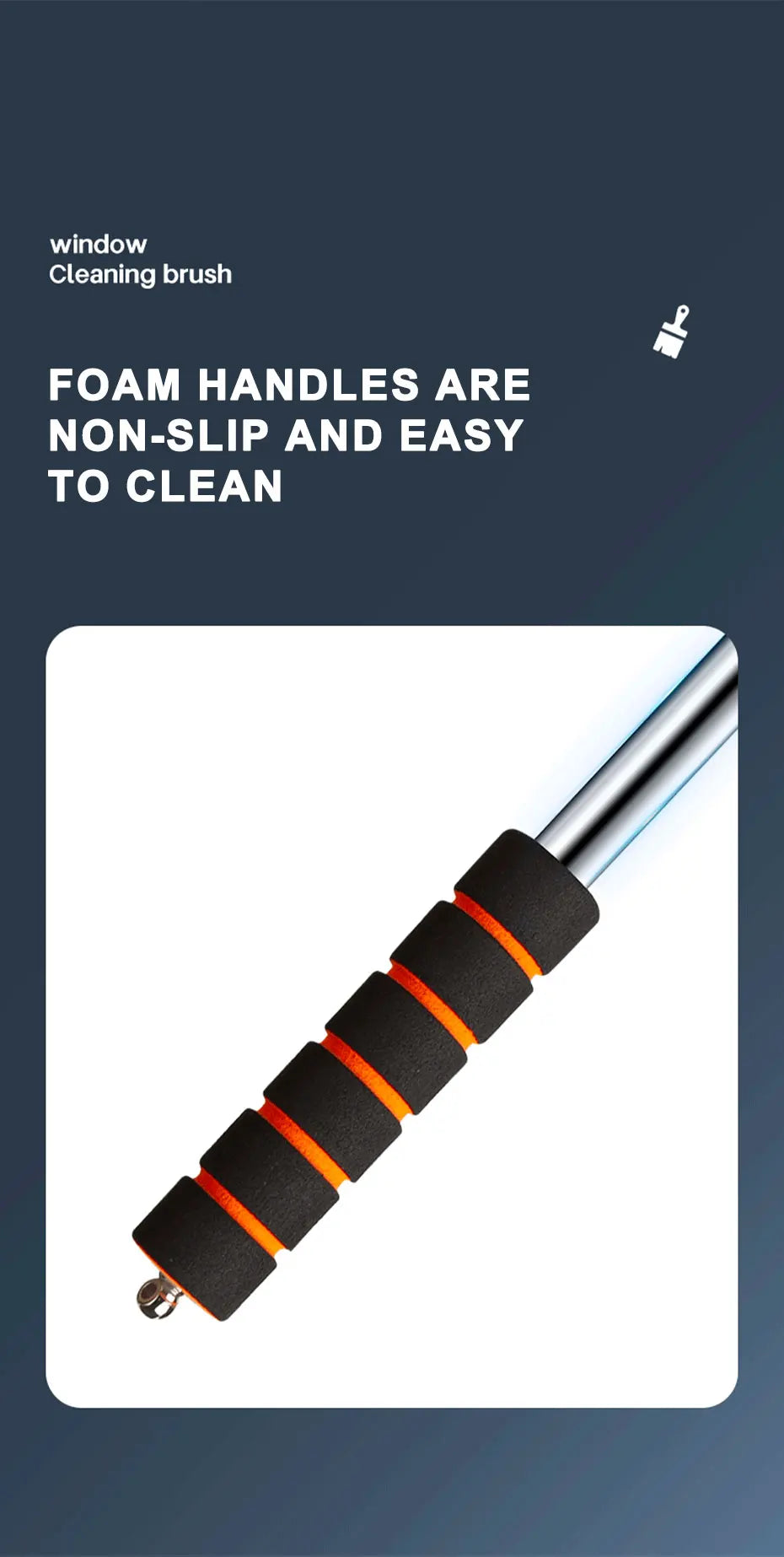 SEAMETAL Car Windshield Demisting Brush with Telescopic Handle, Car and Household Glass Cleaning Brush, Dust Removal Tool