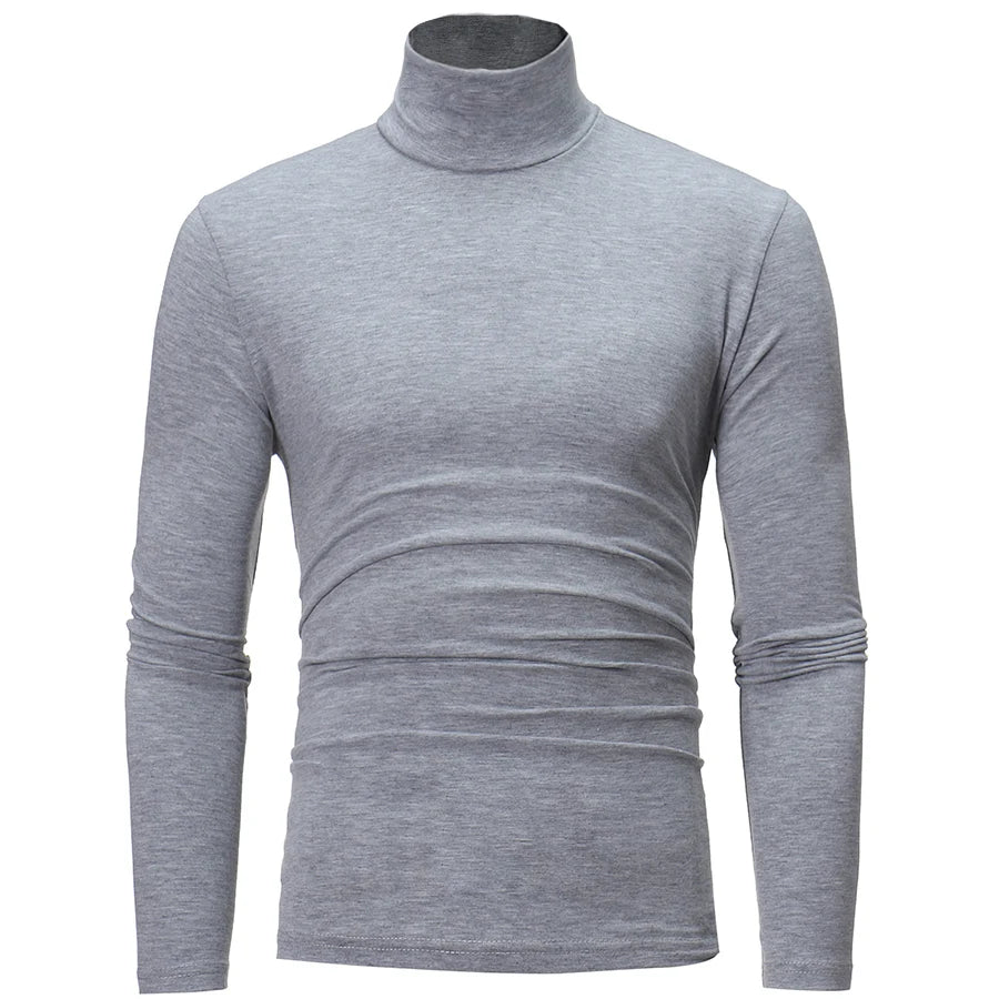 Thermo-Unterwäsche Tops Herren Winterkleidung Thermoshirt Herbst Herren Winterstrumpfhose Stehkragen Dünn Slim Fit Langarm T-Shirt