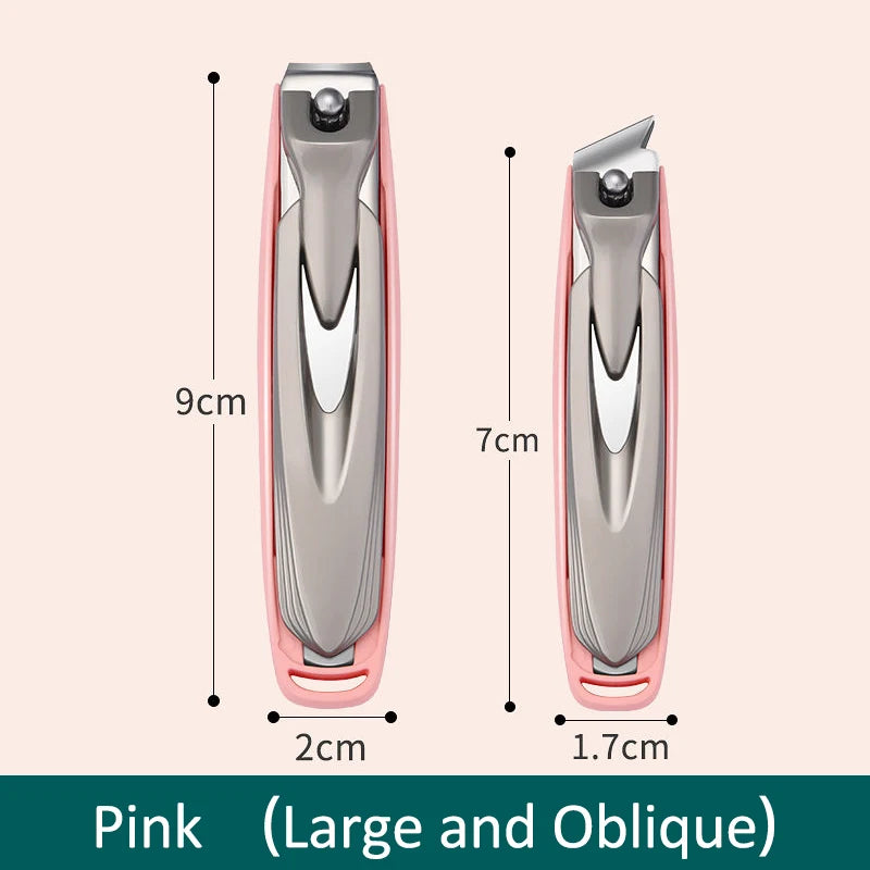 Colorful Nail Clippers, Splash-Proof, Nail Cutter, Detachable Design, Fingernail Clippers, Stainless Steel, Manicure Nail Tool