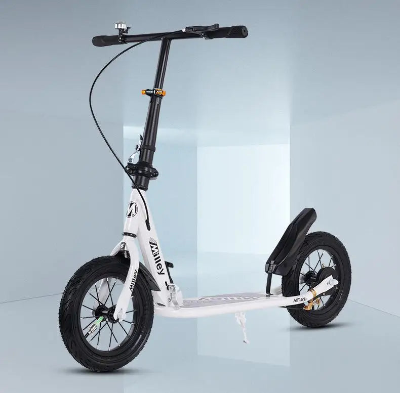 Handbremsroller für Erwachsene für Jugendliche zur Arbeit, großes Rad, zweirädriger, faltbarer Urban Campus-Mobilitätsroller, heiß neu