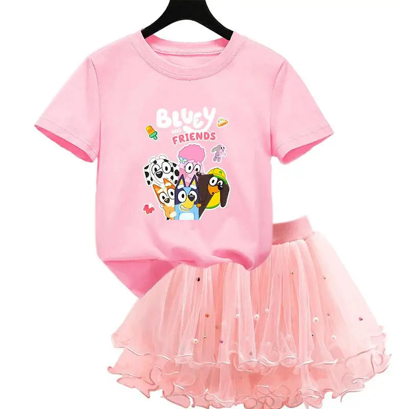 Bluey & Bingo Girls Dress Set