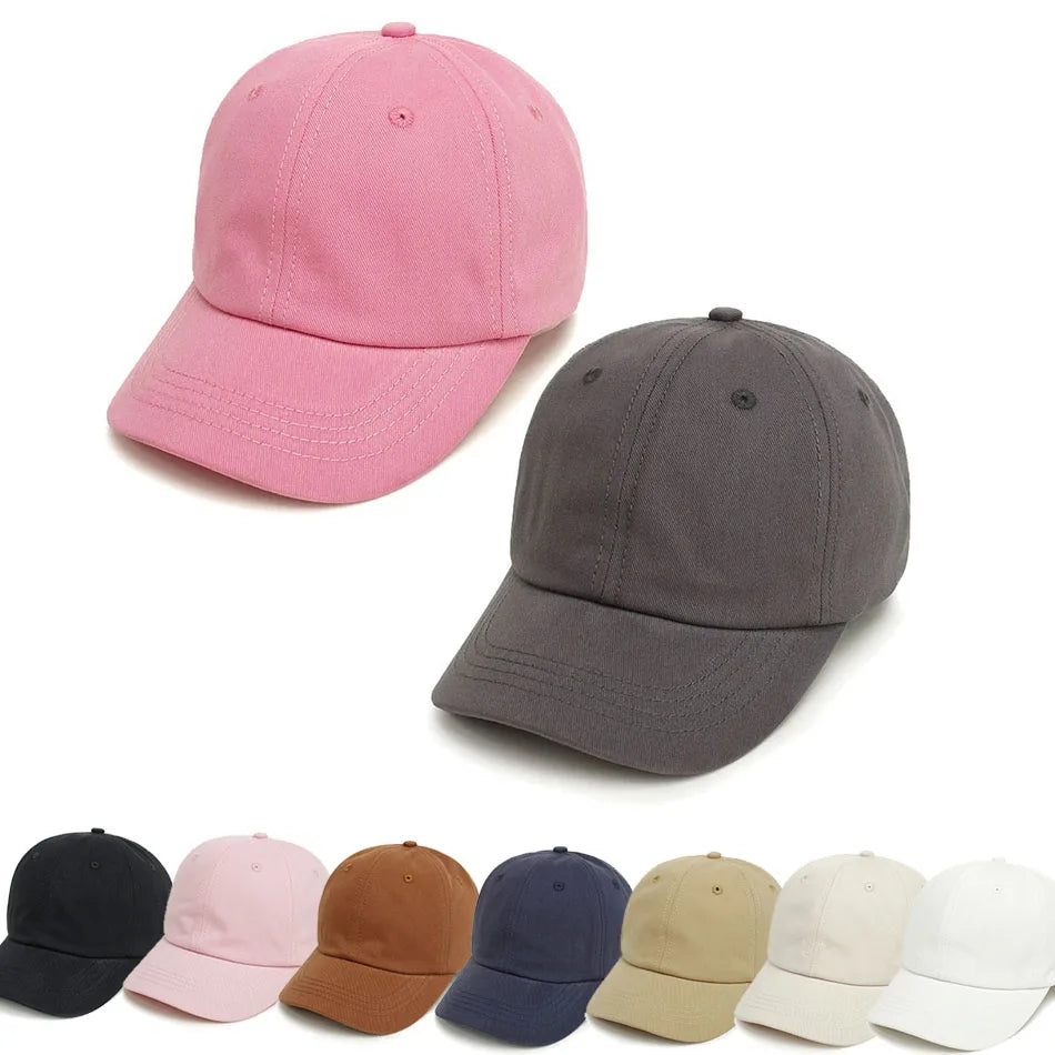 Baby Mädchen Baseball Caps Rosa Schwarz Weiß Grau Kinder Niedrigen Profil Sonne Hut Kinder Jungen Lauf Headwear Kleidung Zubehör