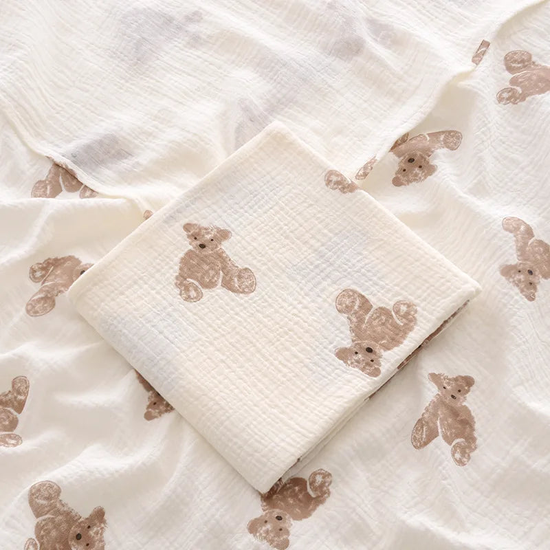 100X 100 cm Baby Decke für Neugeborene Baumwolle Musselin Swaddle Decke Bettwäsche Säuglings Bad Handtuch Baby Artikel Mutter kinder