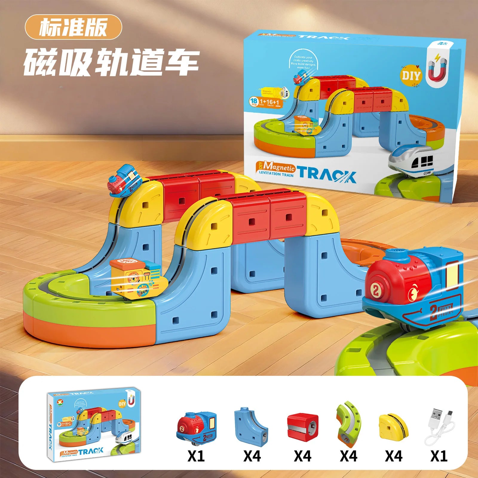 Magnetische Kugel Zug Set Für Kinder Mit Elektrische Lokomotive Diy Track Bausteine Stem Pädagogisches Bau Spielzeug Geburtstag