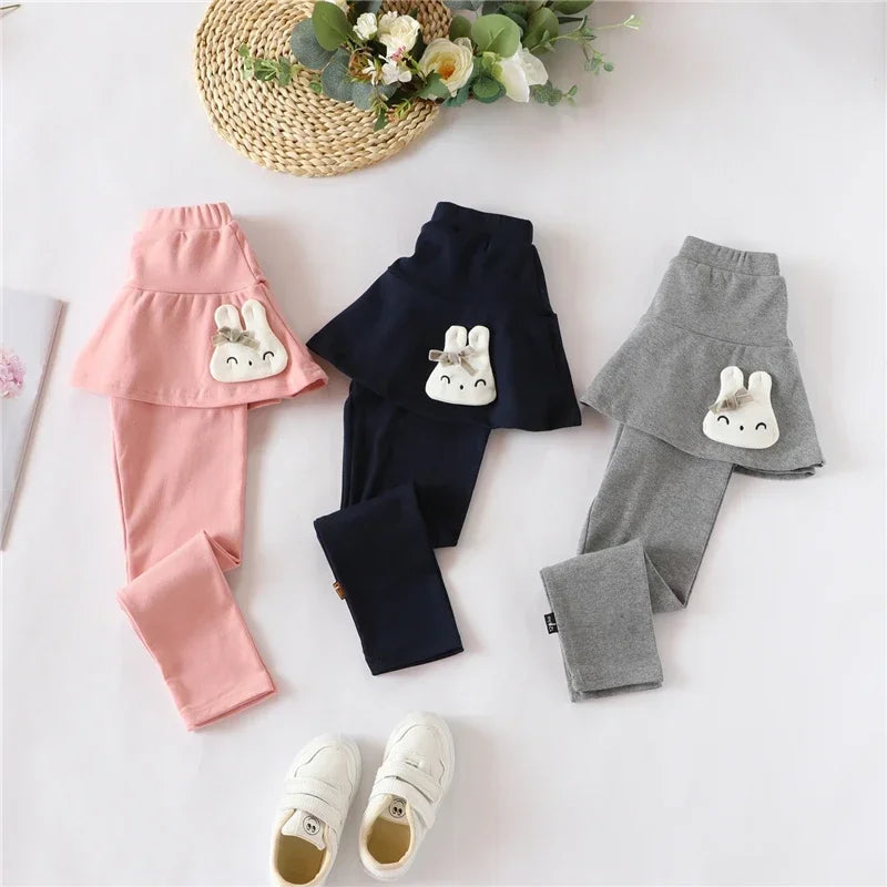 Neue Baby Mädchen Leggings Spitze Prinzessin Rock-hosen Frühling Herbst Kinder Dünne Rock Hosen für 2-7 Jahre kinder Kleidung