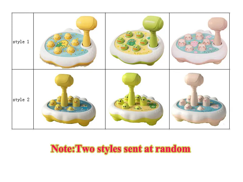Ente/Frosch/Schwein Baby Spielzeug Montessori Lernspiel Lernpuzzle Geschenk für 12–24 Monate Kleinkind Junge/Mädchen mit Hammer