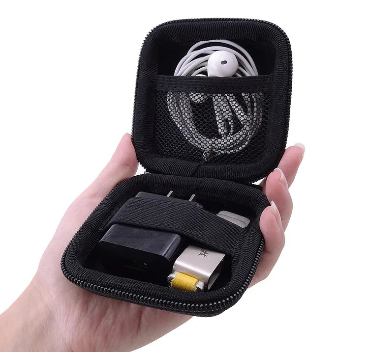 Tragbare Kopfhörer Lagerung Tasche Daten Kabel Organizer Tasche Multifunktionale Digitale Gadgets Fall Für Ladegerät U Disk Schutzhülle
