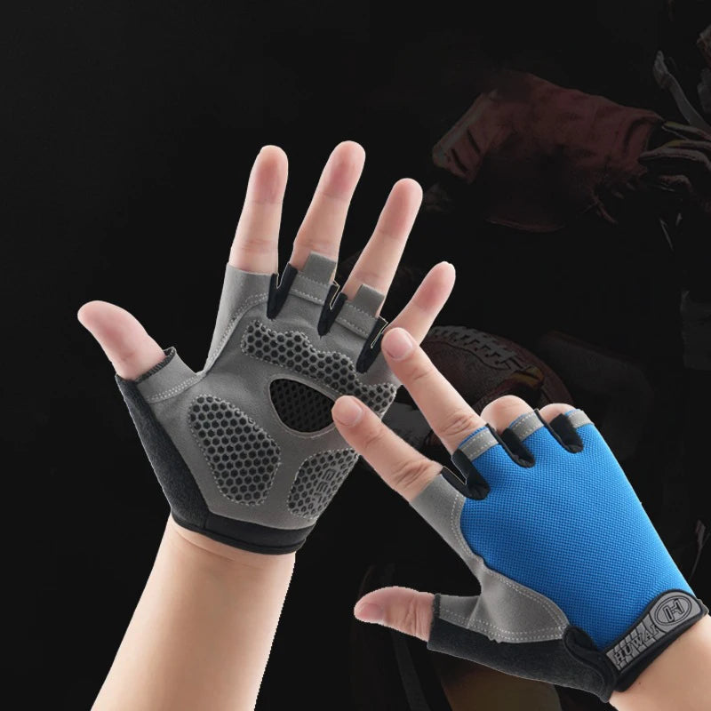 Männer Radfahren Fahrrad Handschuhe Halbe Finger Gym Handschuhe Frauen Handschuh Atmungsaktive Anti-slip Handschuh Fitness Sport Training Handschuhe
