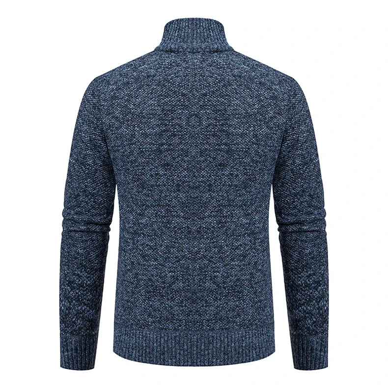 Herbst Und Winter New Jersey männer Casual Sport Mantel Einfarbig Stehkragen Wullover Greifen Fleece Warm Zipper Strickjacke