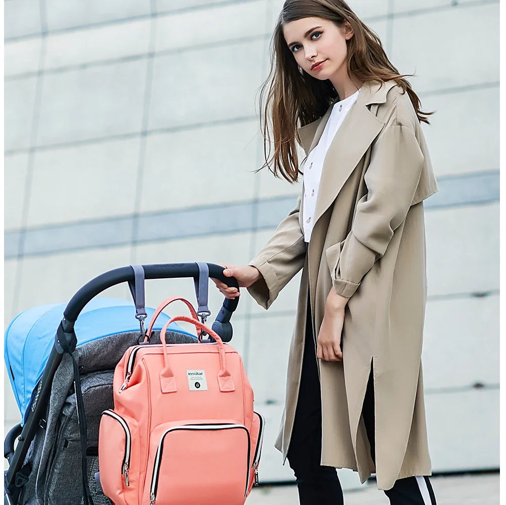 Insular Thermotasche für Kinderwagen und Babyflaschen, Babywindelrucksack, Mutterwindel, Reisetaschen, Babywindeln, Handtasche