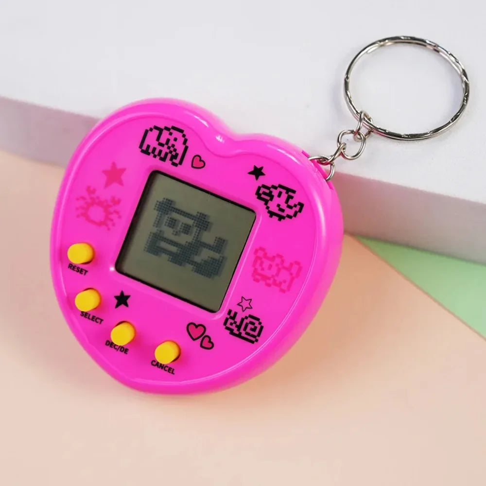 Elektronisches Tamagotchi-Spielzeug als Schlüsselanhänger in Russisch, Original, Deutsch, Spanisch, Polnisch – Elektronische Tiere für Kinder, Spielzeug für Jungen, Pixel-Anhänger