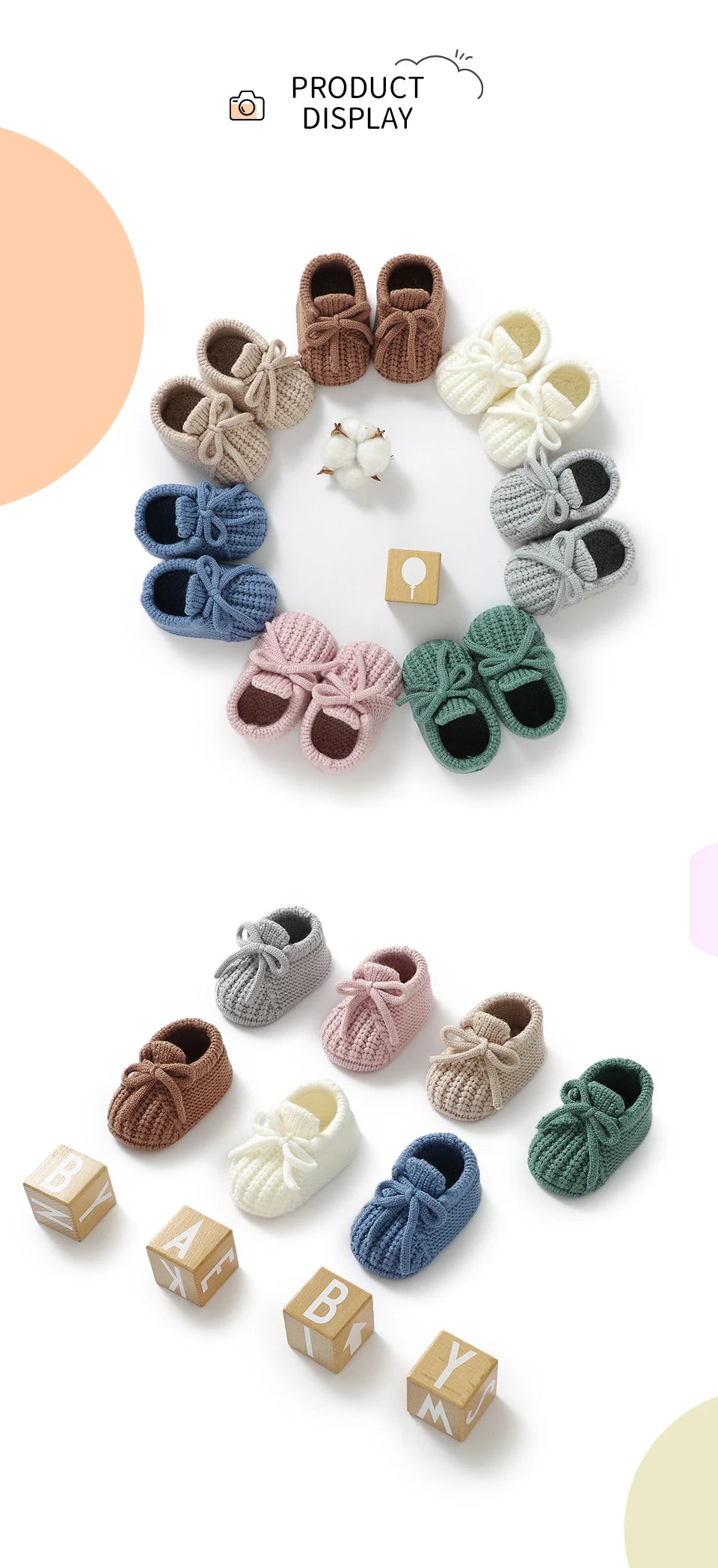 Baby Schuhe Gestrickte Neugeborenen Bett Schuhe 0-18M Warme Kleidung Zubehör Infant Jungen Mädchen Erste Stiefel Fashion Solid kleinkind Kind