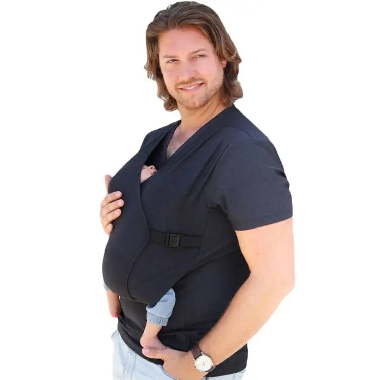 Summer Parent-Child Clothing: Multifunctional Kangaroo T-Shirt for Dad and Mom – Comfortable Vest for Babywearing, Women's Clothing